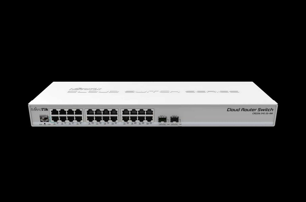 Коммутатор MikroTik CRS326-24G-2S+RM