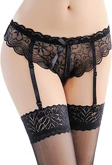 Секси дантелени бикини, жартиери, чорапи