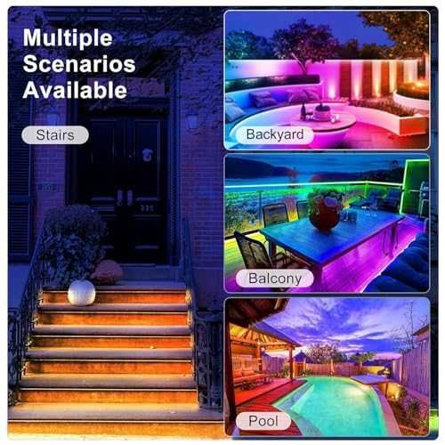 Соларна LED лента Meewata 15M RGB IP67