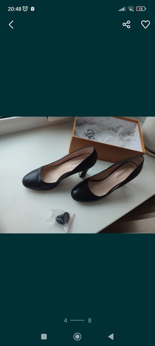 Туфли кожаные 39