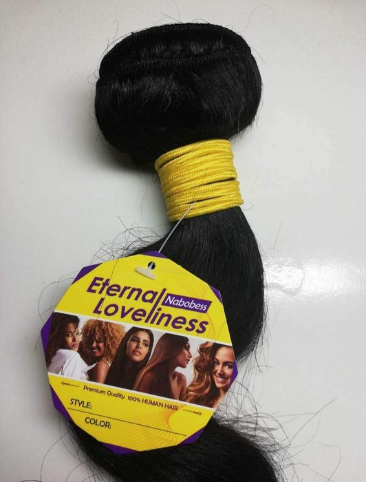 Единична  черна треса за коса