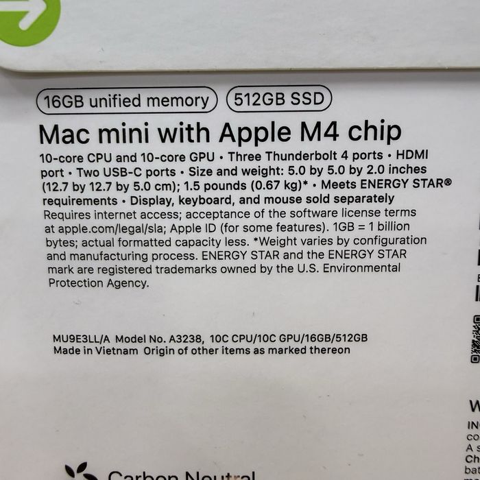 Mac Mini M4 16/512