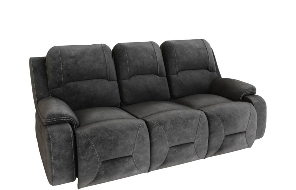Canapea Lems Casino 3 locuri cu 2 reclinere + fotoliu Casino cu recliner