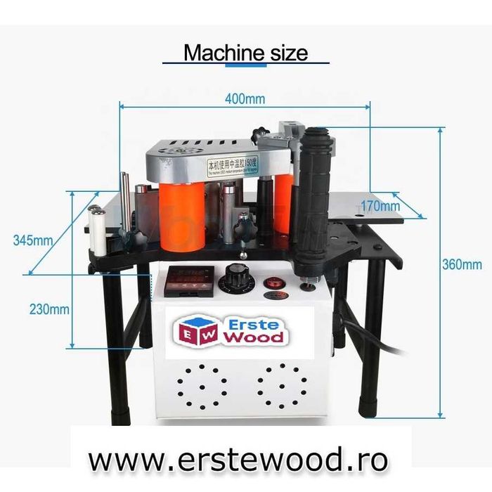 Masina manuala de aplicat cant abs EW-100