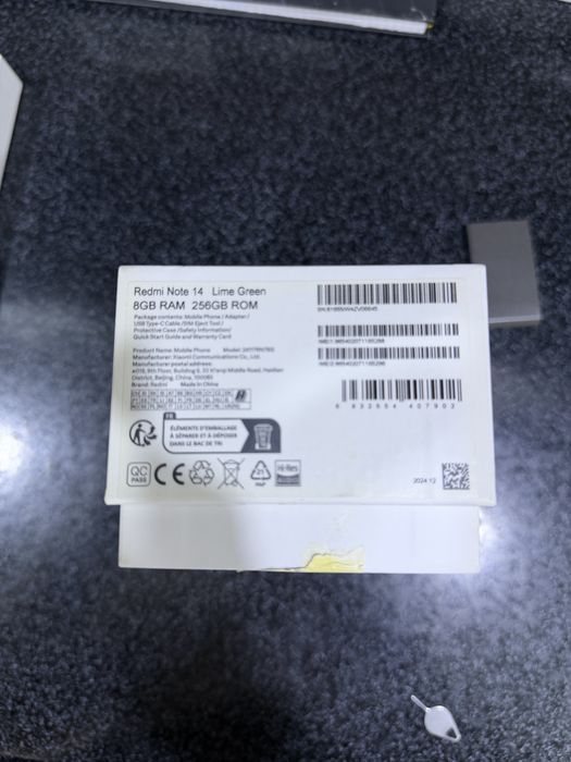 Redmi not 14 pamit 8.256g holati yengidek karopka dak bor