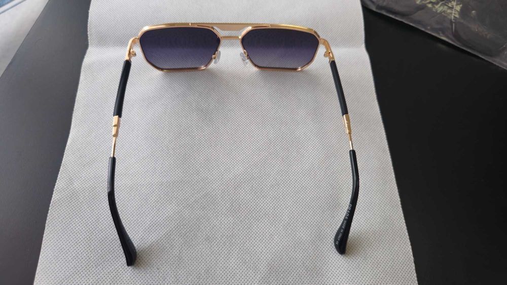 Ochelari de soare Prada gold polarizat