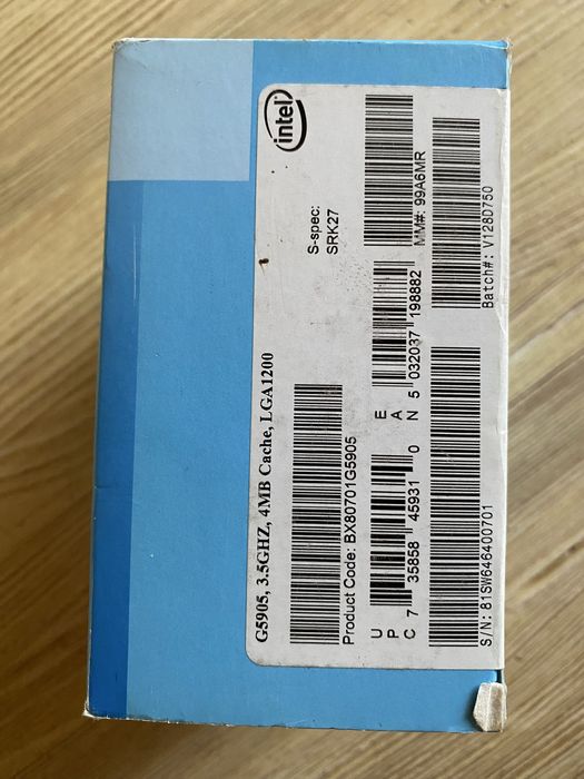 Celeron G5905, 3,5GHz, box