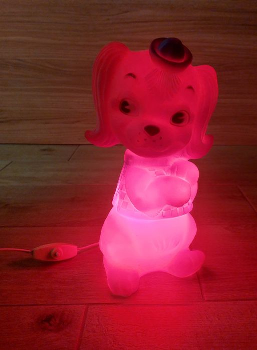 Ретро гумена играчка лампа от 1960-1970г.