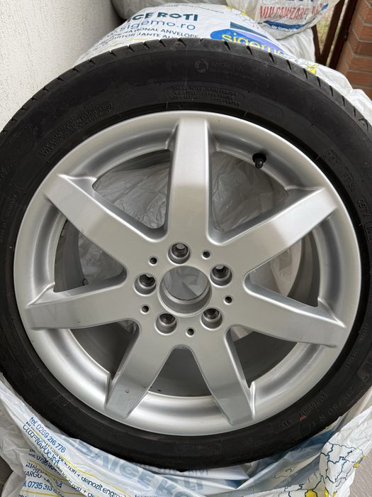 Jante Mercedes 17 inch, anvelope Michelin