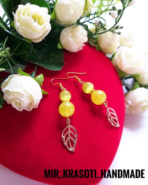 Серьги ,браслеты ручной работы