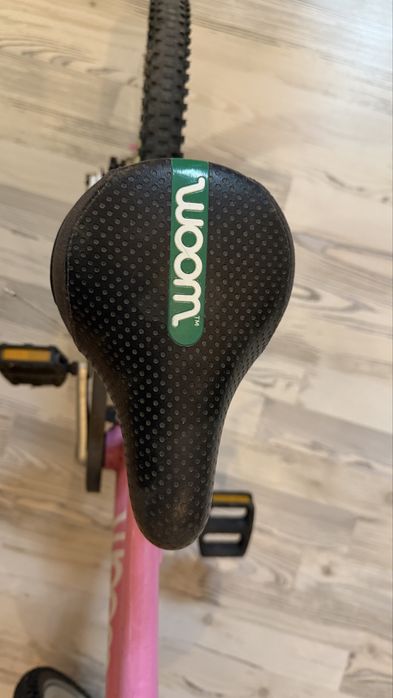 Bicicleta copii Woom 3 Automagic Go cu roti 16" pink/albastru/casca Woom M  rosu