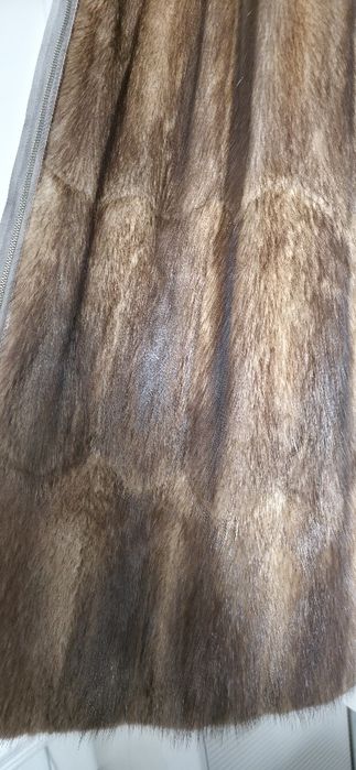 Дълъг дамски елек естествен косъм ХХL размер