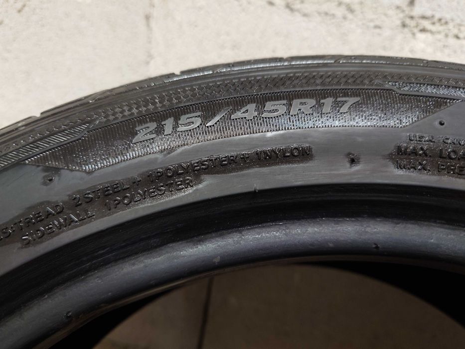 6mm Hankook Ventus Prime 3 K125 215/45 R17 91V - к-т 2 летни - KOREA