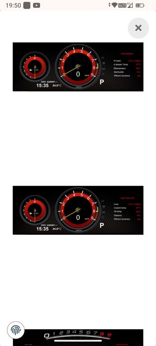 Bord digital 12.3" pentru BMW Seria 5/6 E60/E61/E63/E64Folosit, funcțional perfect!