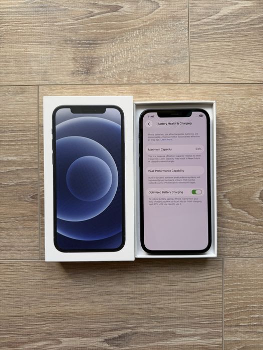 Iphone 12, (bat. 98%-83%), 64gb - negru, ca nou