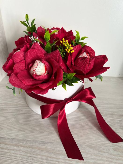 Букет роз с конфетами ЛЮБОЙ БЮДЖЕТ лучший подарок учителю или близким