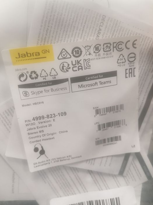 Vând căști cu microfon jabra