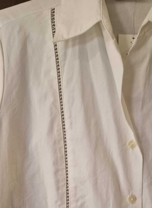 Дамски, бели памучни ризи