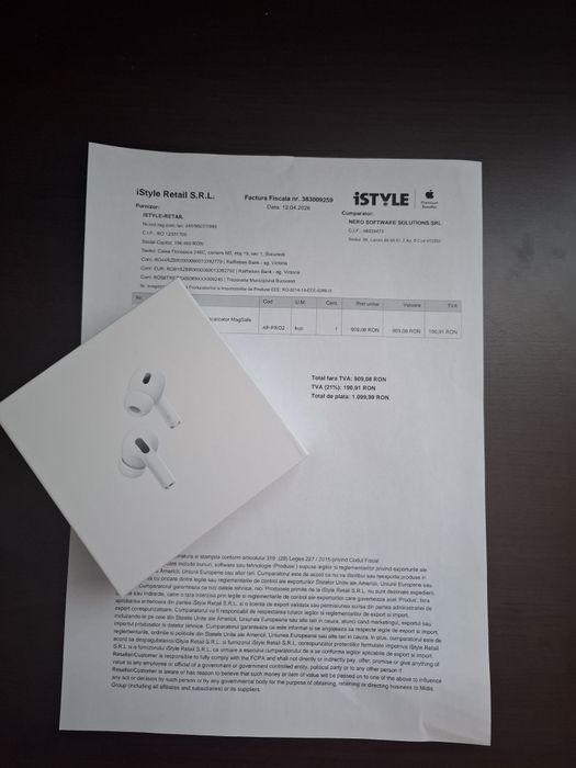 Airpods pro 2 cu factura