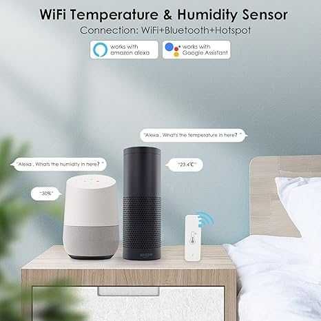 Датчик температуры и влажности Wi-Fi метеостанция