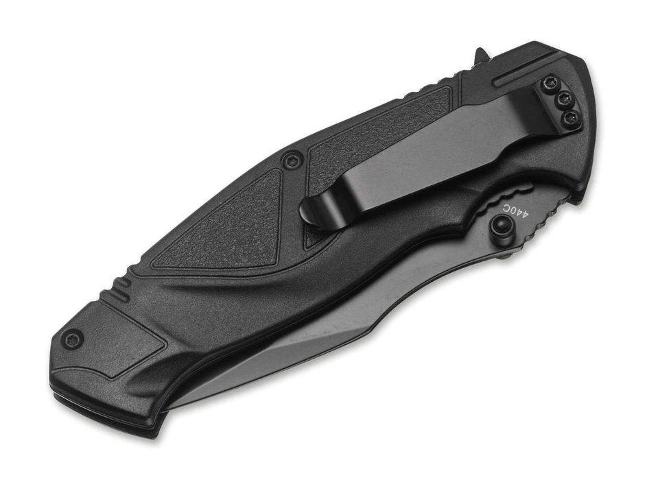 Briceag flipper Boker Plus All Black Pro, maner G10, lama otel D2