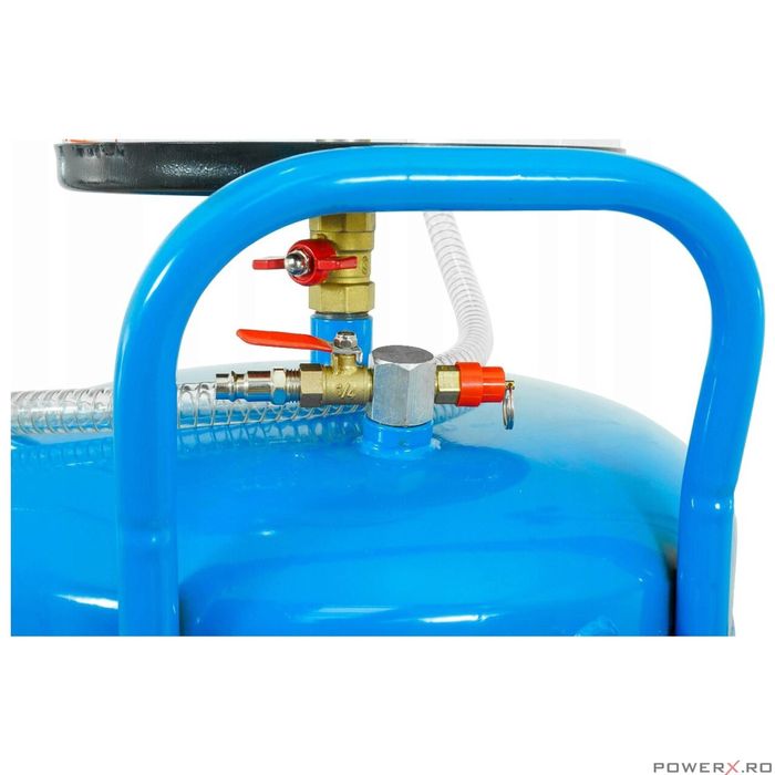 Recuperator pentru ulei uzat cu golire pneumatica, vas control