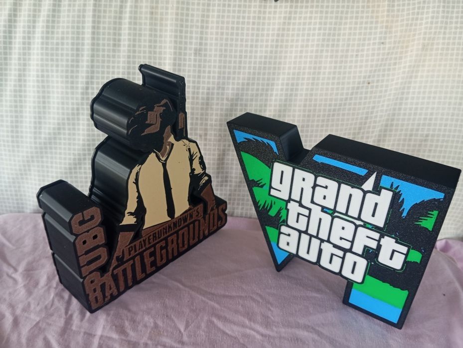 3D Принтиране на Лед  Лампи с Логото на любимата ви игра