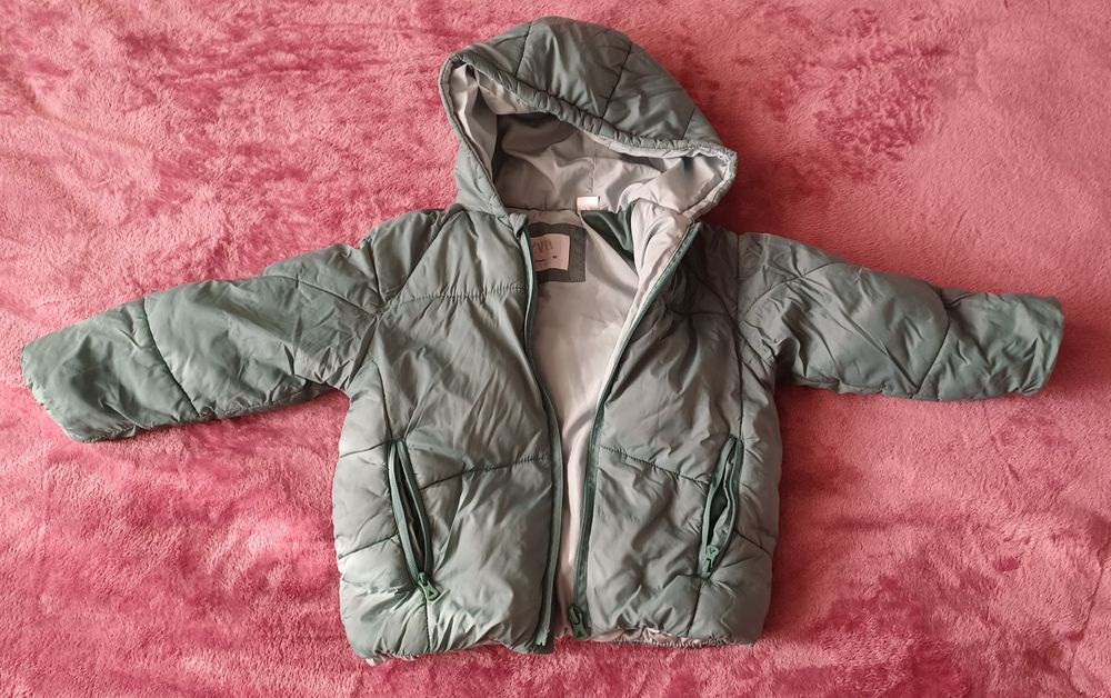 Geaca pufoasa copii Zara 98 cm