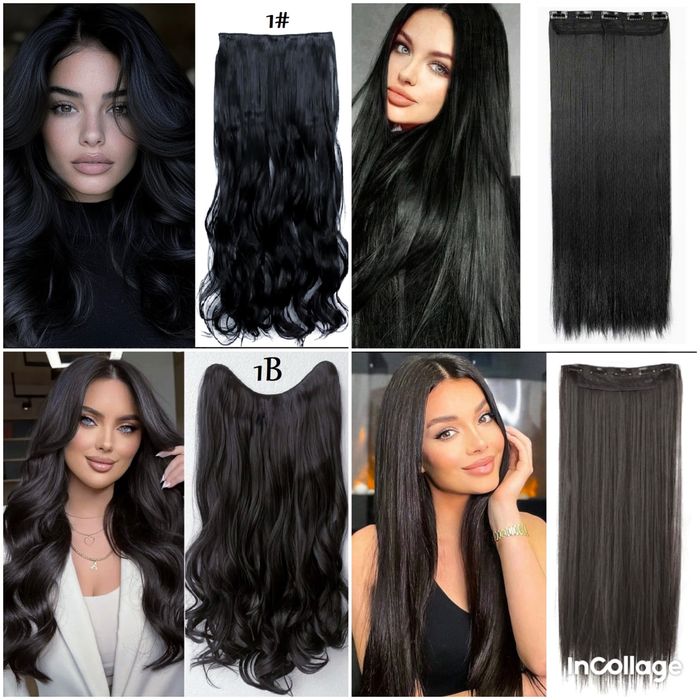 Нови черни треси екстеншън 21€