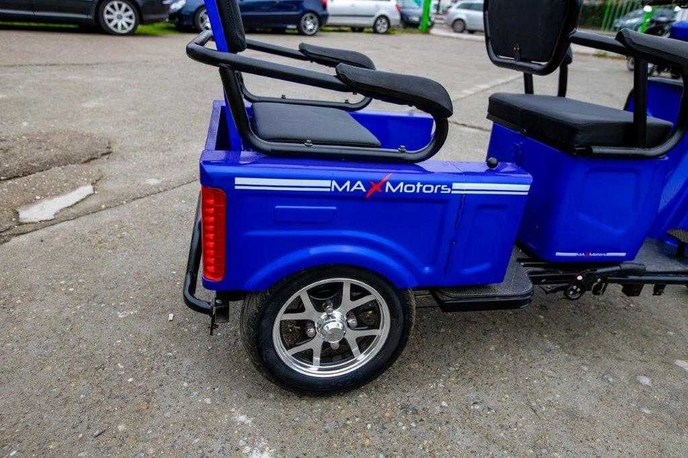 Електрическа Двуместна Триколка CARGO LUX 1500W - BLUE