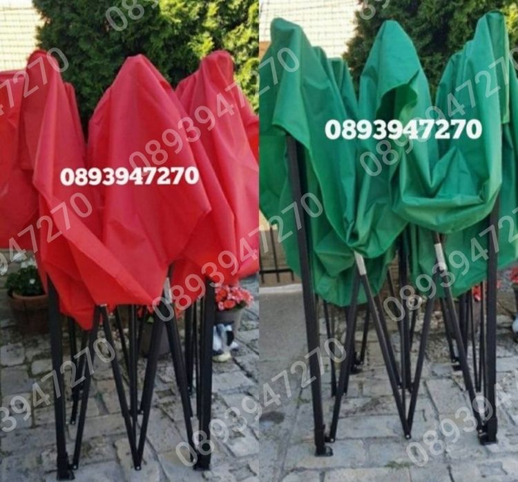 Шатра Шатри хармоника, 3х6м 3х4,5 3х3м Непромокаемо Гумирано Платнище