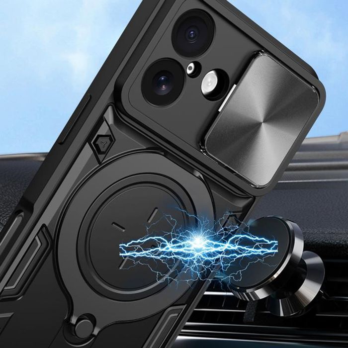 Apple iPhone 17/Pro/Max/Air/GIANT RING Удароустойчив кейс с пръстен