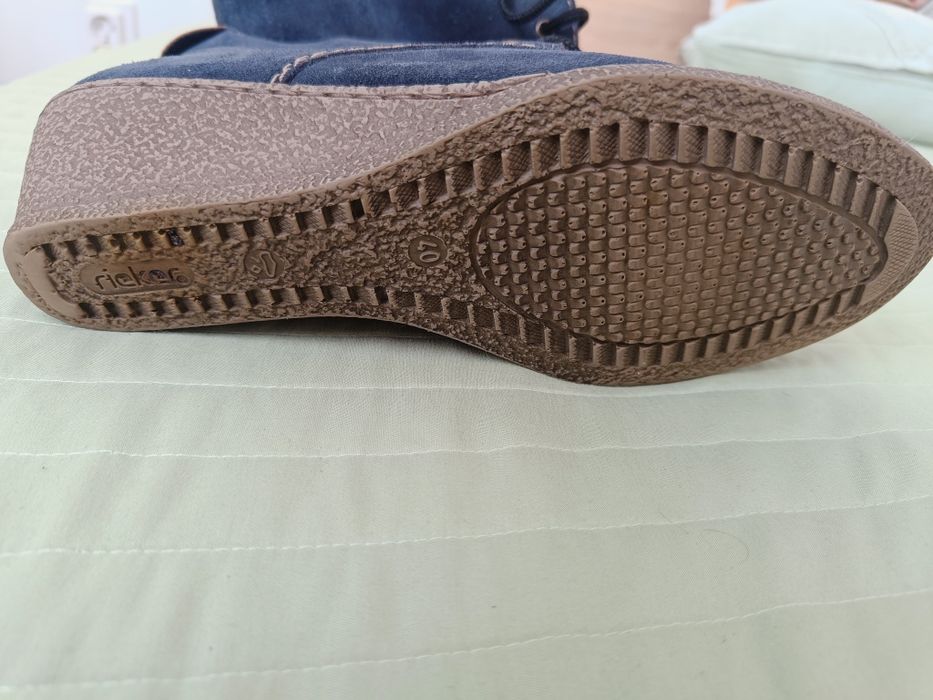 Боти Rieker 40 естествен велур