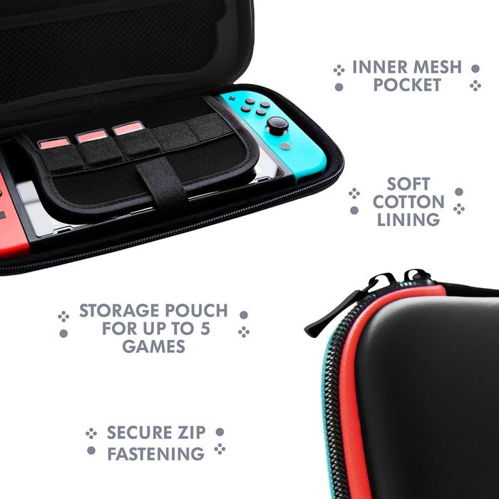 Геймърски слушалки кабел за зареждане кейс калъф за Nintendo Switch