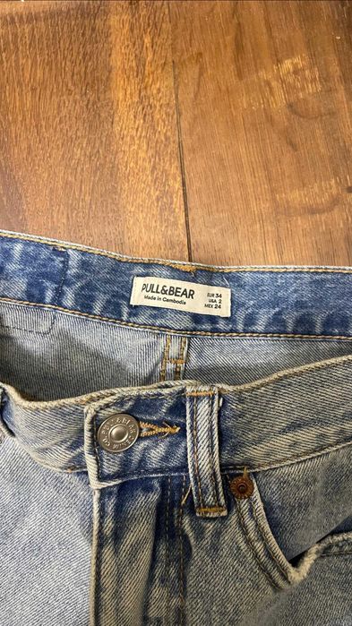 Джинсовые мини-шорты Pull & Bear
