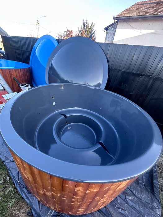 Ciubar din fibra de sticla cu soba exterioara - pentru 8-10 persoane