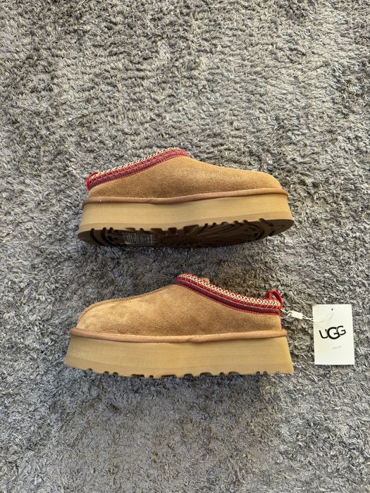 UGG Tasman Platform Slippers Beige