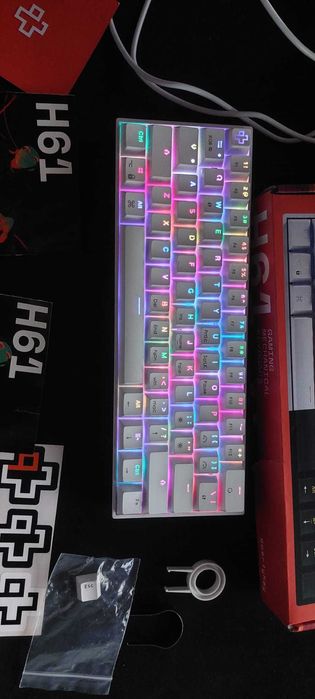 Tastatura QwertyKey H61 Split Alba