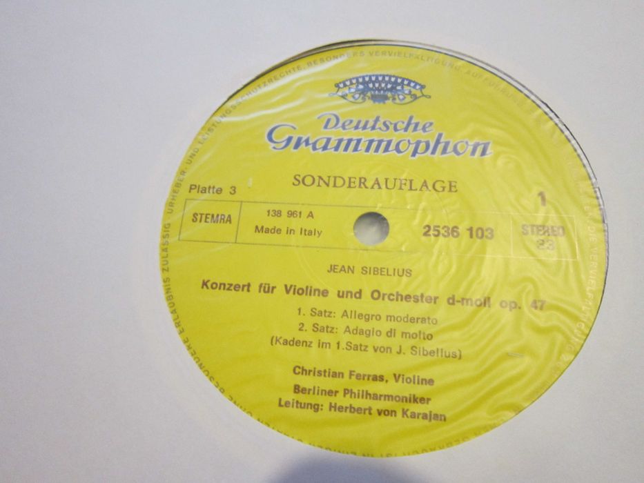 rar Karajan-O seara de concert cu Filarmonica din Berlin, vinil 1974