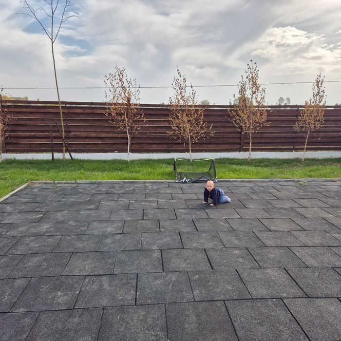 Pavele cauciuc, grădină, Loc de joaca, teren tenis, volei