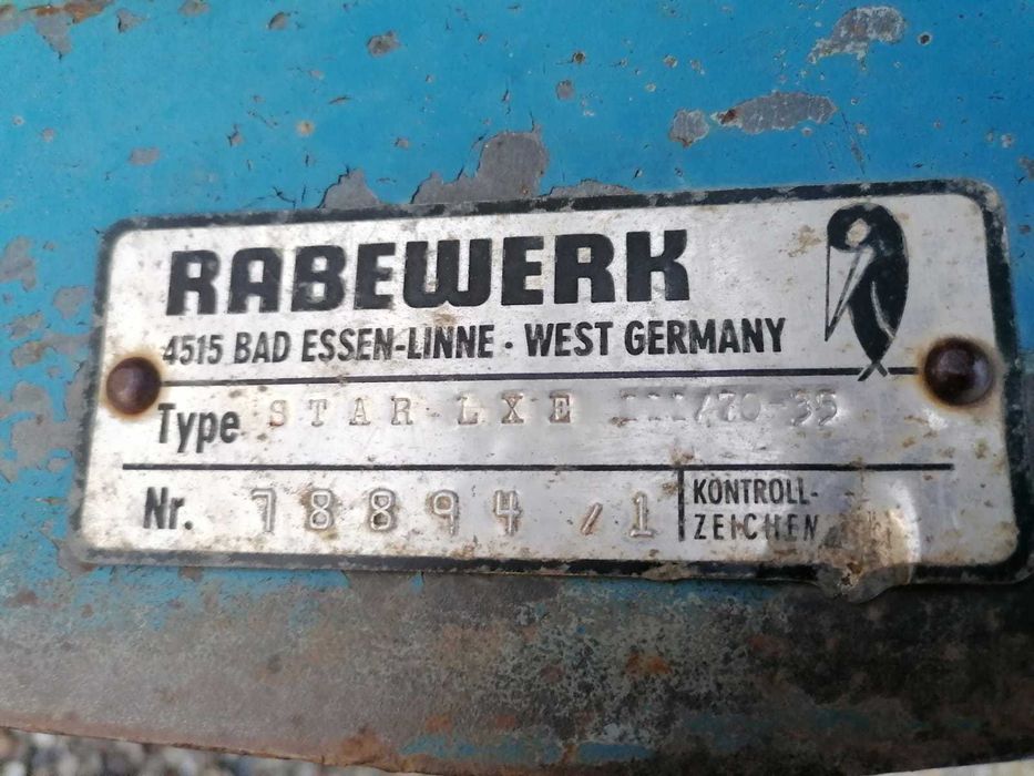 plug Rabe Werk cu 4 brazde, plug 4 brazde, o piesa