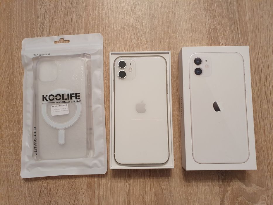 Iphone 11 Original, White, 128gb, stare impecabilă, vine  însoțit de factura de achiziție