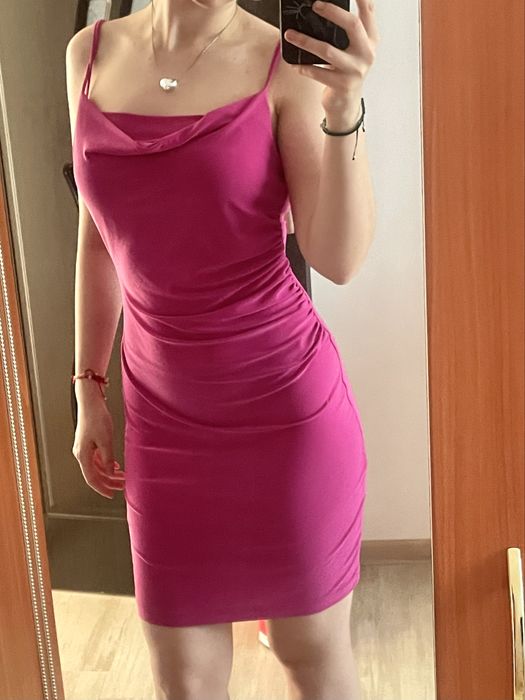 Rochie roz fuchsia Zara