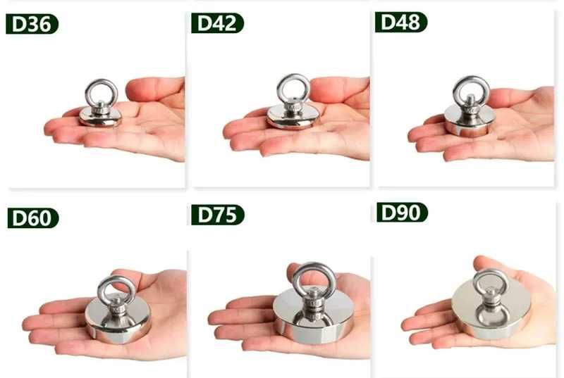 Неодимови магнити с халка, КЛАС N52 | Magnet fishing