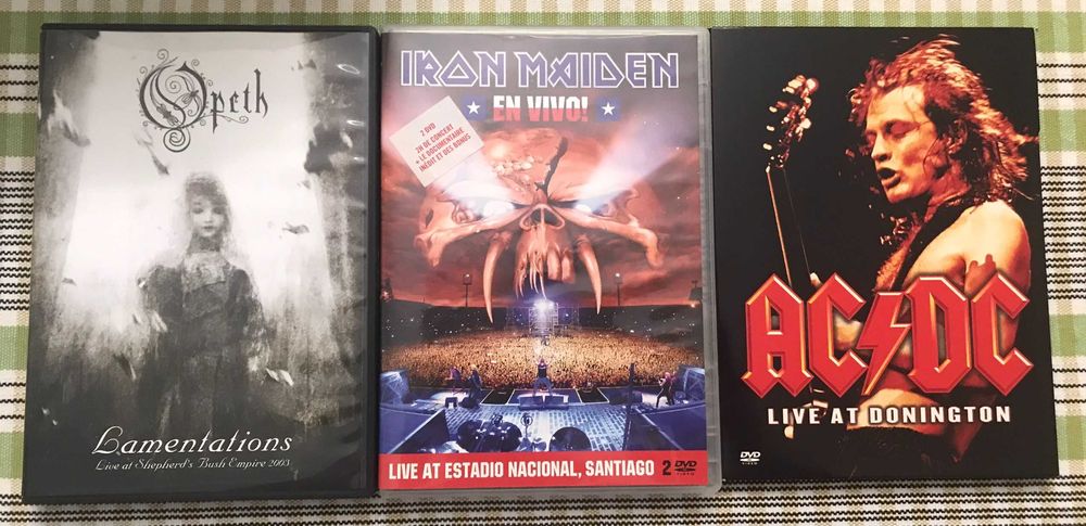 DVD-uri AC/DC, Iron Maiden, Opeth