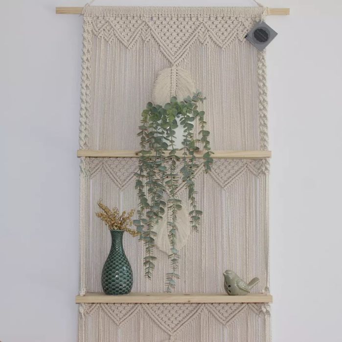 Макраме арки/фон декорации/декоративна завеса/етажерка/възглавници