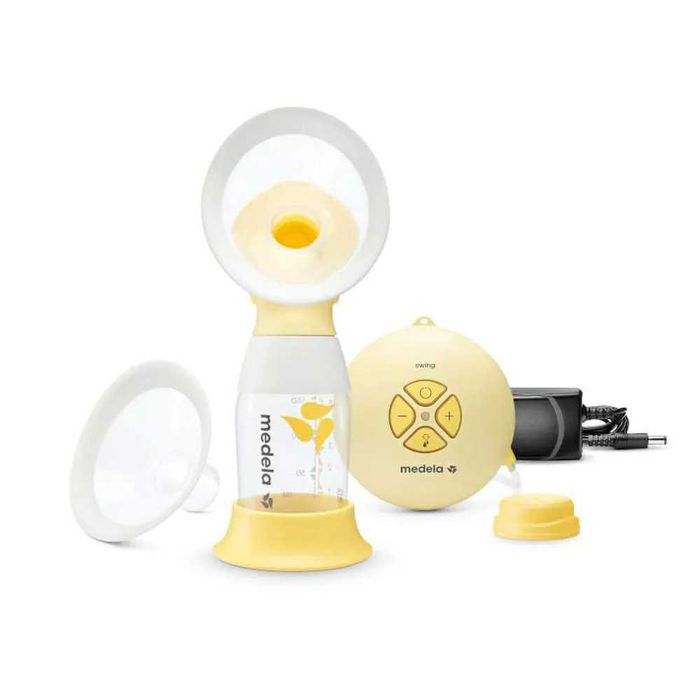 MEDELA Единична двуфазна електрическа помпа за кърма Swing Flex + шише