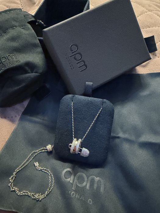 Colier apm MONACO ajustabil cu pandantiv tip „Safety Pin”