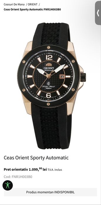 Ceas Orient automatic dama