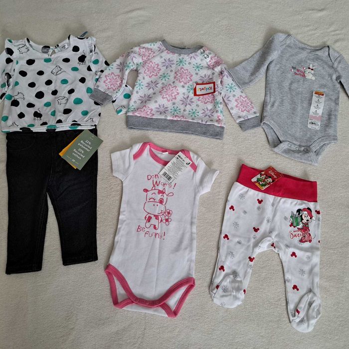 Haine fetite noi cu eticheta marimea 68